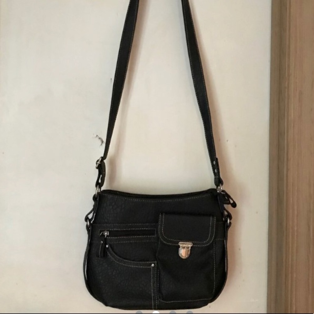 Black over the shoulder tote